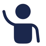 User Hand Up SVG Icon